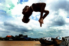 THAILAND-FLOOD-JUMP